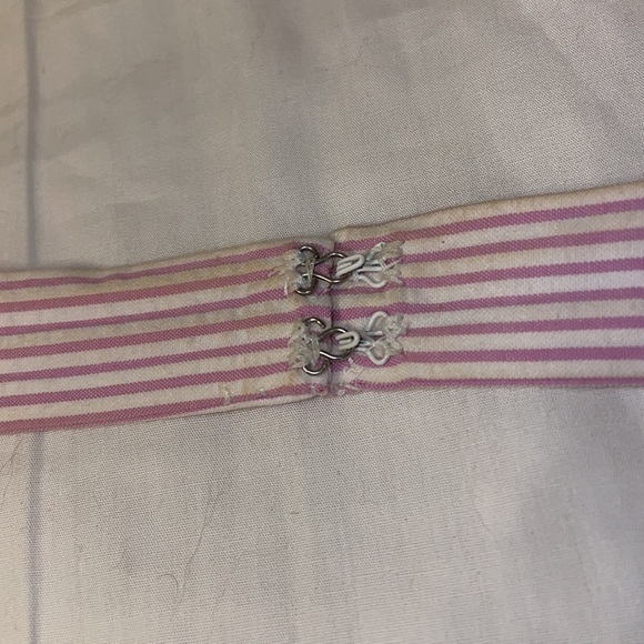 Lilly Pulitzer Marisa Seersucker Pink Halter Mini Dress Summer Striped Zipper - Picture 3 of 12